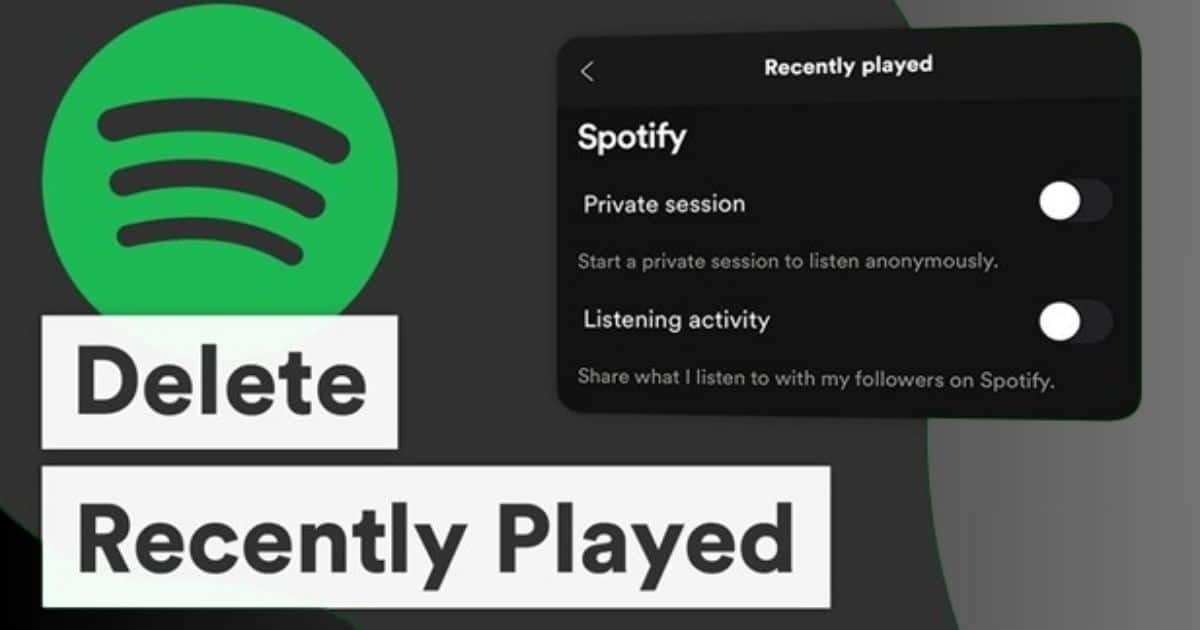 how to Clear Spotify Recently Played