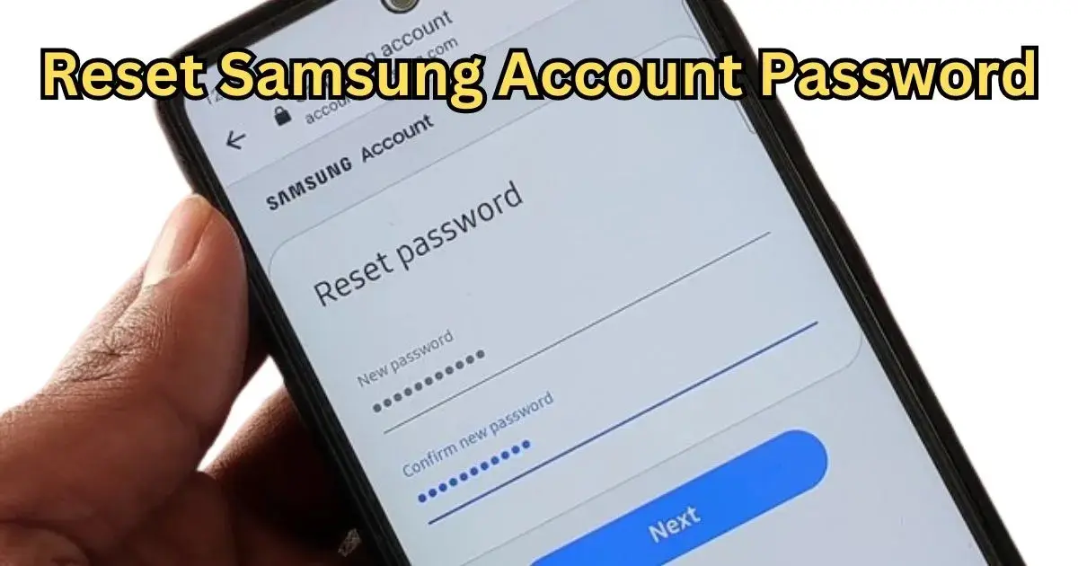 how to reset samsung account password