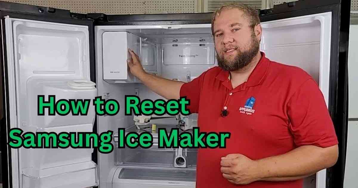 how to reset samsung ice maker