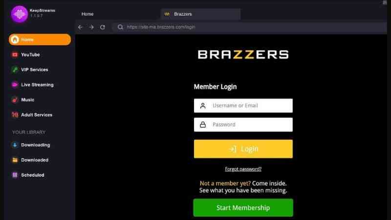 Login for Cancellation of Brazzers 