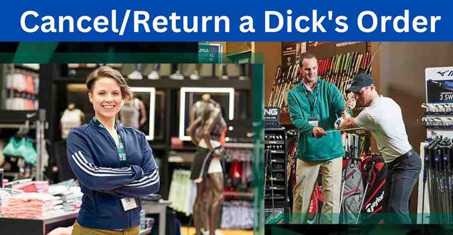 how to cancel Dick's order